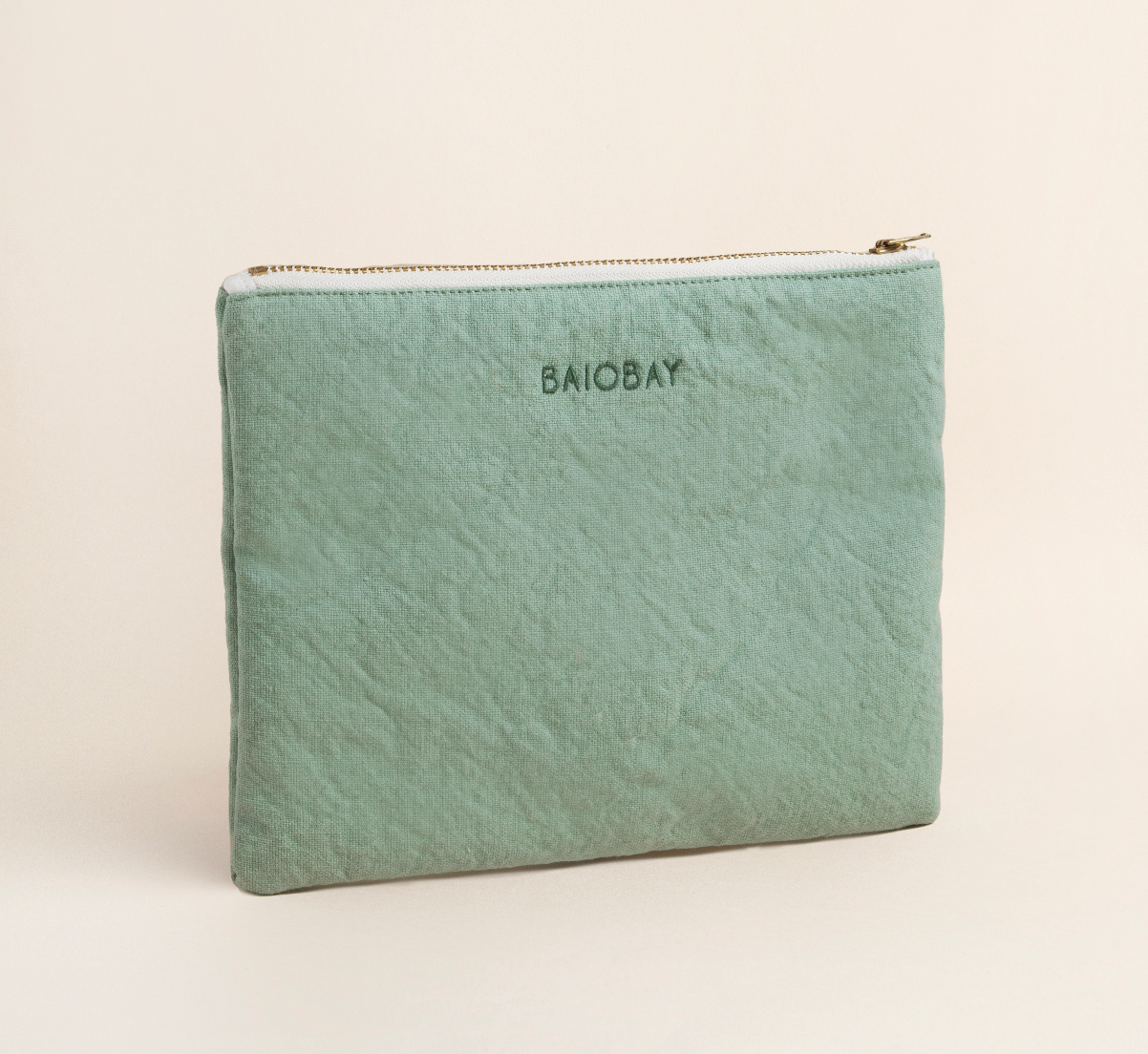 POUCH IN RECYCLED COTTON (COLOUR OF YOUR CHOICE)