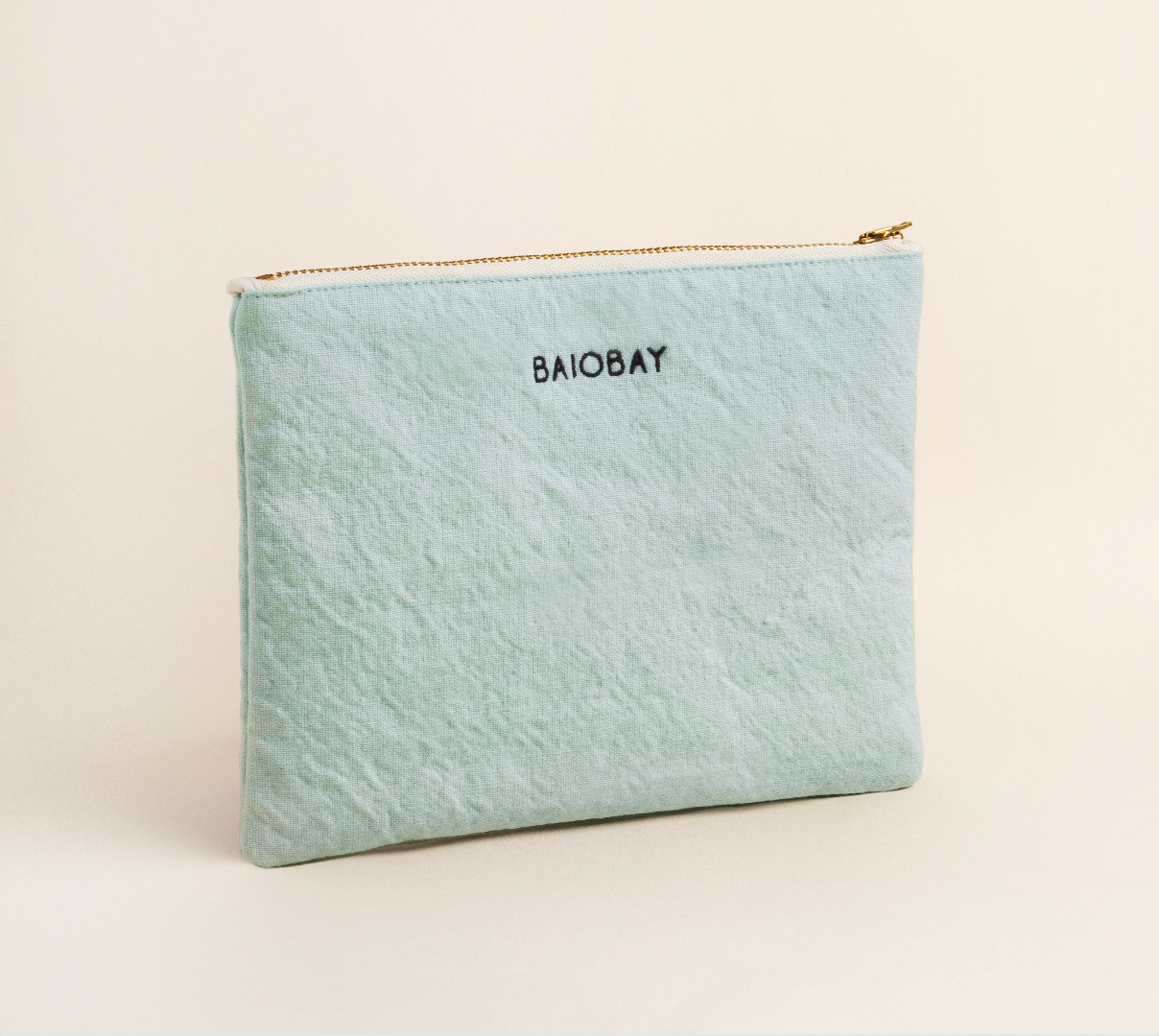 POUCH IN RECYCLED COTTON (COLOUR OF YOUR CHOICE)